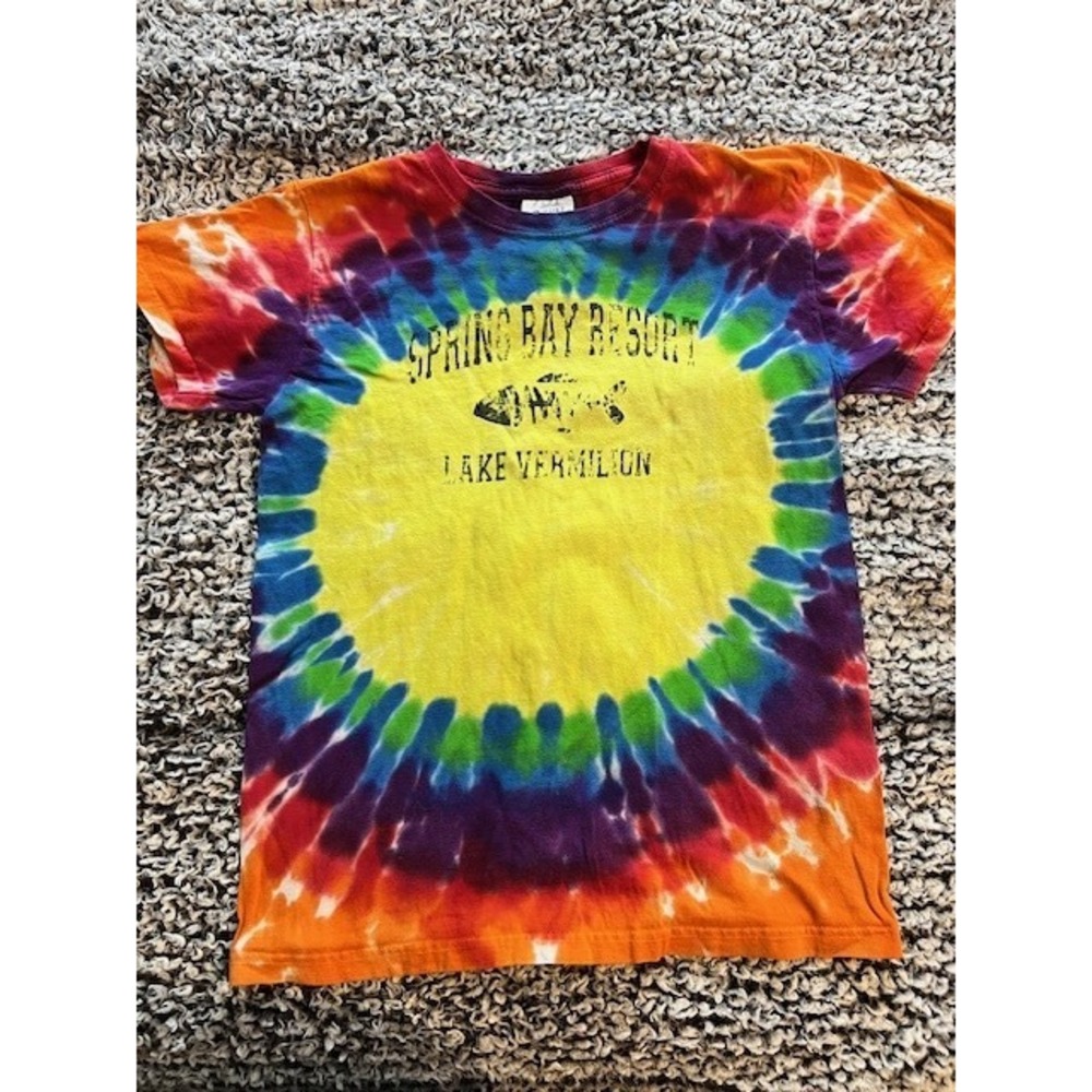 Youth Tie-Dye Lake Vermillion T Shirt‎ Size L